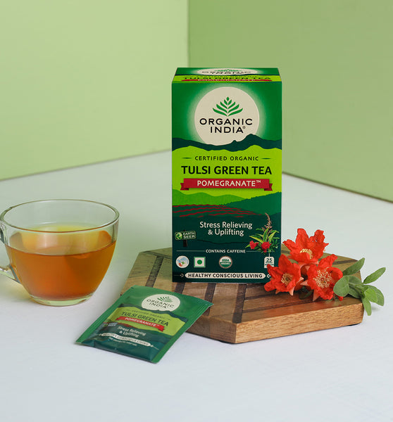 Tulsi Green Tea Pomegranate 25 lb